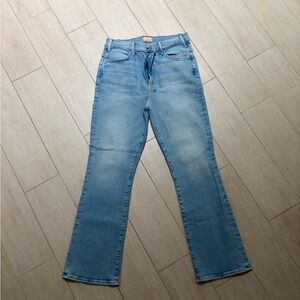 MOTHER Light Blue Flare Jeans